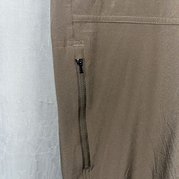 Athleta Brooklyn Mid Rise Ankle Utility Pant Pyrite Brown Size 16 NWOT - Picture 4 of 7